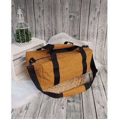 Sport-/Reisetasche L (Farbbeispiel ocker), Freizeittasche, Handgepäck, Urlaubstasche, 36 Farben Polsercanvas