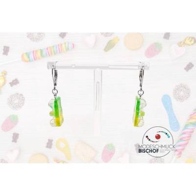 Gummibären Ohrringe gelb/grün