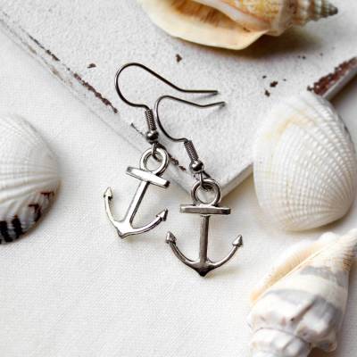 Ohrringe Anker • Ohrhänger | Ohrschmuck | Ankeranhänger