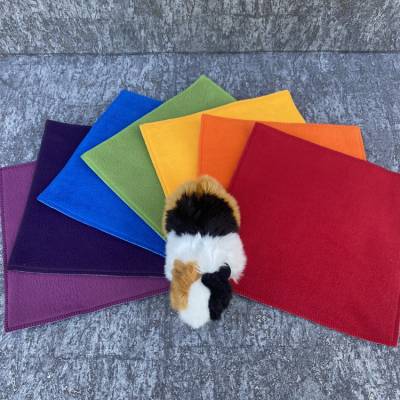 DiBi's PipiPad* 7-Set urindichte Pipipads für Meerschweinchen  ca 28 x28 cm -Regenbogen -