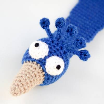 Pfau Lesezeichen Häkelanleitung | Amigurumi PDF Anleitung