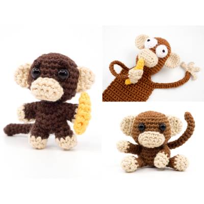 Affen PDF Häkelanleitung Sparset von Supergurumi | Amigurumi PDF Anleitungen