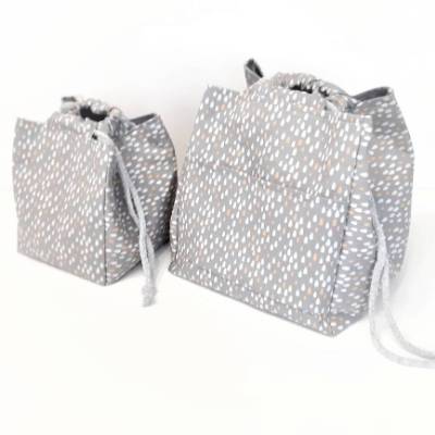 Projekttasche, RiceBag – Genähte Baumwolltasche in Mini, S, M & L als Handarbeitstasche & Utensilo