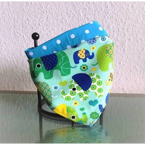 Baby‑Spucktuch Größe M | Halstuch Baby mit Druckknopf | Handmade Geschenk zur Geburt