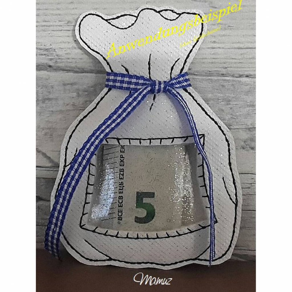 *  ITH Geldsäckchen, die besondere Verpackung für Geldgeschenke * 10 x 10 cm und 13 x 18 cm Bild 4