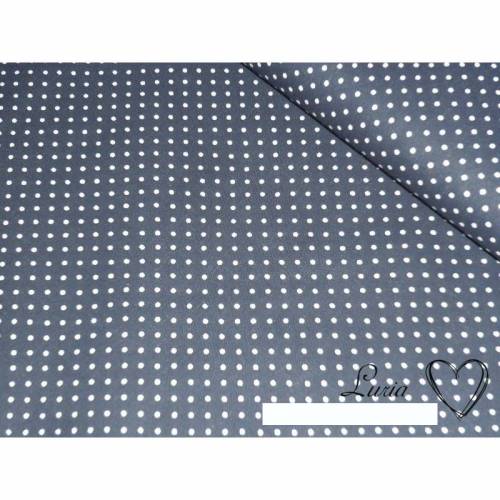 8,30 EUR/m Stoff Baumwolle Punkte weiß dunkelblau 2mm Ökotex