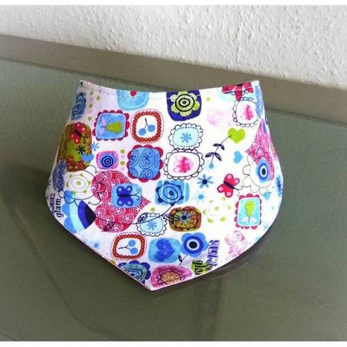Baby‑Spucktuch Größe S | Halstuch Baby mit Druckknopf | Handmade Geschenk zur Geburt