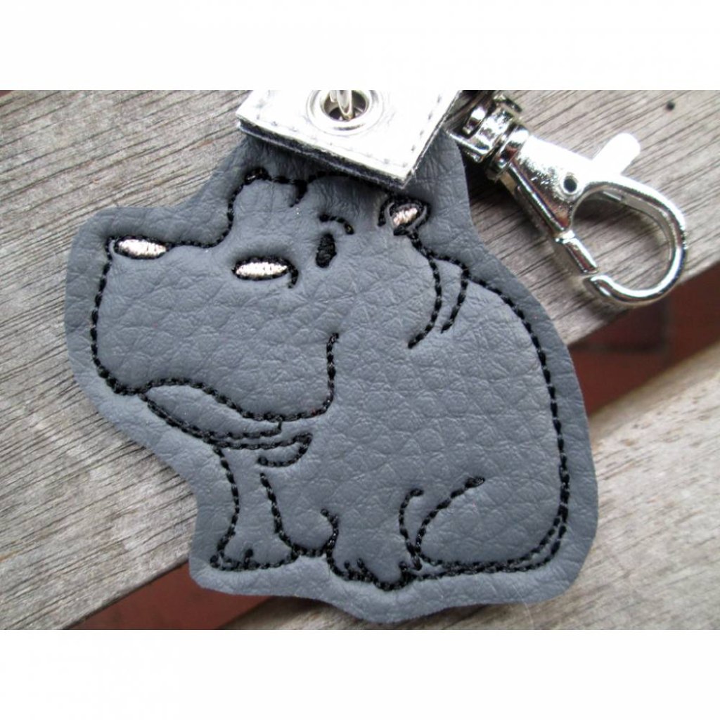 toller Schlüsselanhänger Nilpferd Hippo personalisierbar Bild 2