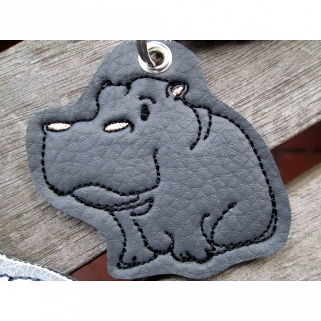 toller Schlüsselanhänger Nilpferd Hippo personalisierbar Bild 4