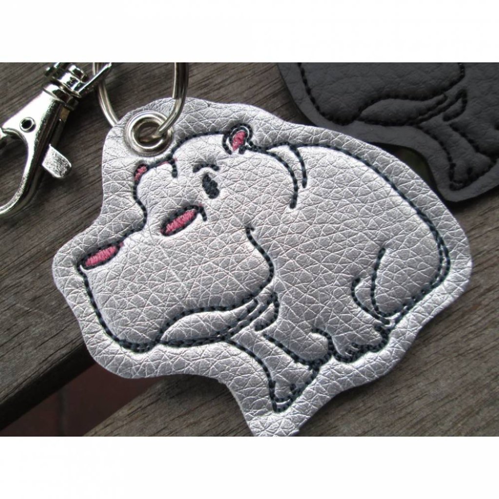 toller Schlüsselanhänger Nilpferd Hippo personalisierbar Bild 6