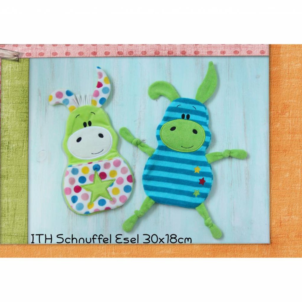 Stickdatei ITH Schnuffel Esel 30x18cm Bild 1