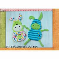 Stickdatei ITH Schnuffel Esel 30x18cm