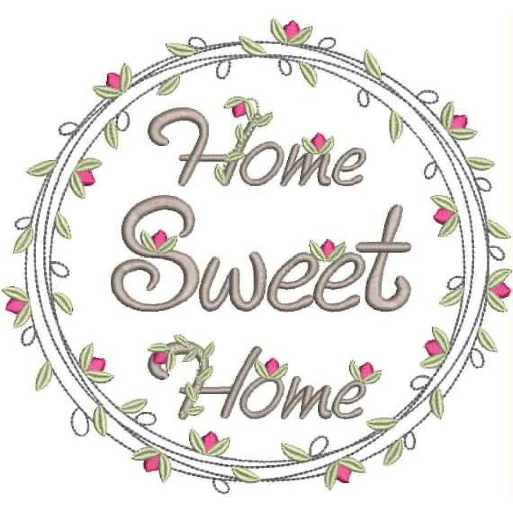 * Vintage, Home Sweet Home Füllstich *  17,5 x 16 cm und 20 x 19 cm Bild 1