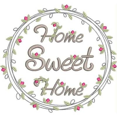 * Vintage, Home Sweet Home Füllstich *  17,5 x 16 cm und 20 x 19 cm