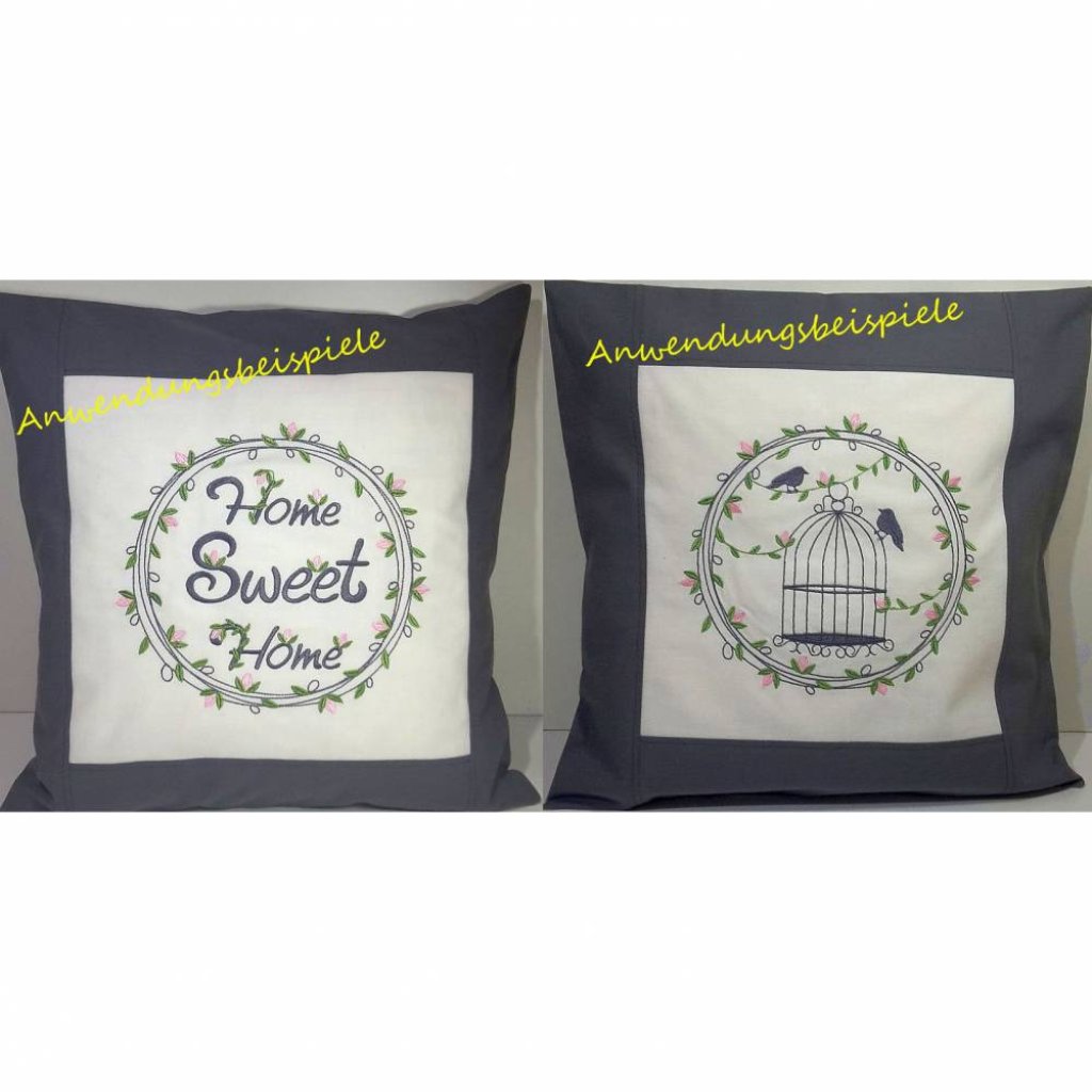 * Vintage, Home Sweet Home Füllstich *  17,5 x 16 cm und 20 x 19 cm Bild 3