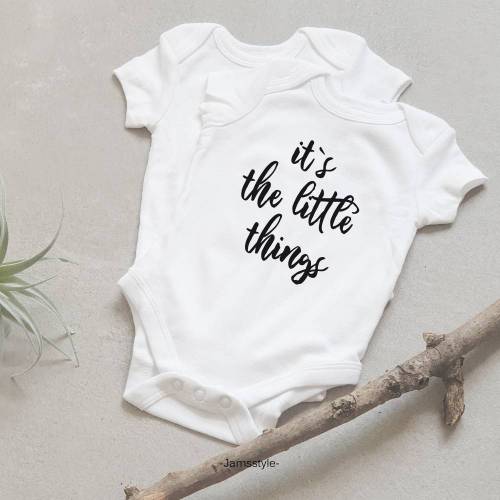 Bügelbild aus Flexfolie " the little things" Plott zum Aufbügeln auf Kleidung & Accessoires
