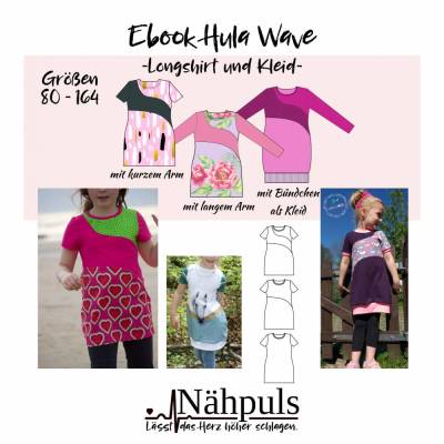Ebook Hula Wave Longshirt und Kleid Gr. 80 - 164