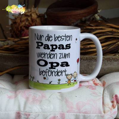 Tasse - Nur die besten Papas werden zum Opa befördert