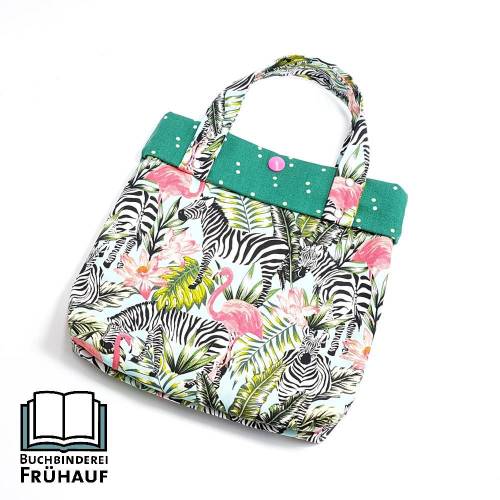 Büchertasche Buchtasche für Poesiealben Kindertasche Freundebuchtasche Tropical animals