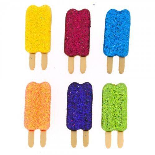 Dress it Up Knöpfe Kinderknöpfe Buttons Kunststoffknöpfe Glitter Button Fun - 4777