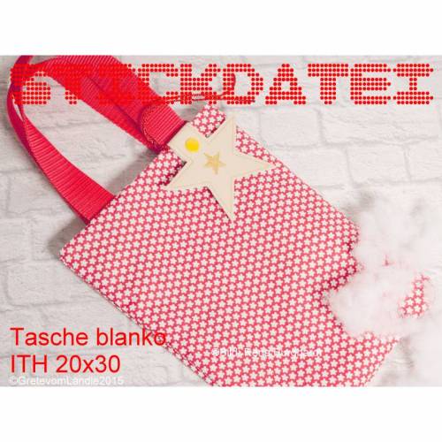 Tasche ITH 20x30 Stickdatei Freundebuchtasche