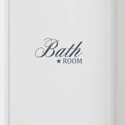Türschild  "Badezimmer", Wandtattoo, Sticker, Aufkleber, Bad