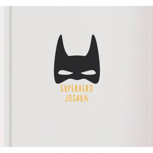 Türschild  "Superhero mit Namen" Superheld, Wandtattoo, Namensschild personalisierbar
