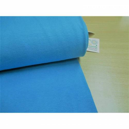 Bündchen, Schlauchware, Bündchenstoff , glatt, türkis,Oeko-Tex Standard 100(1m/8,-€)