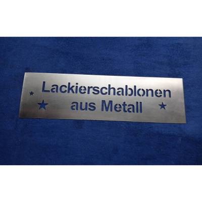 Lackierschablone - Malerschablone - wiederverwendbar aus Aluminium personalisiert