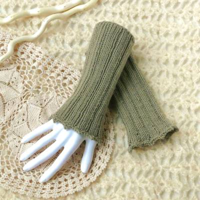 Armstulpen/Pulswärmer, 100 % Schurwolle (Merino), Handarbeit, gestrickt