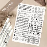 Nikolaus PDF Vorlage Kerzentattoo Kerzensticker Kerzen Gestalten Frohes Fest Frohe Weihnachten Advent Winterzauber Weihn
