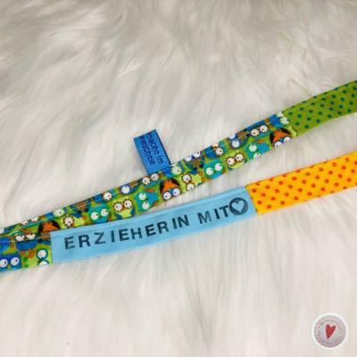 Schlüsselband "Erzieherin mit Herz"