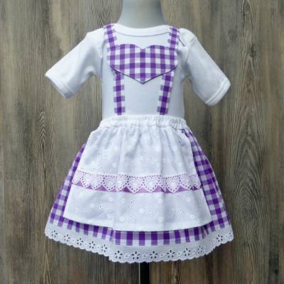 Babybody im Trachtenstil, Dirndl fürs Kind, Kleid fürs Oktoberfest, bayerisches Kleid, bayerische Hochzeit