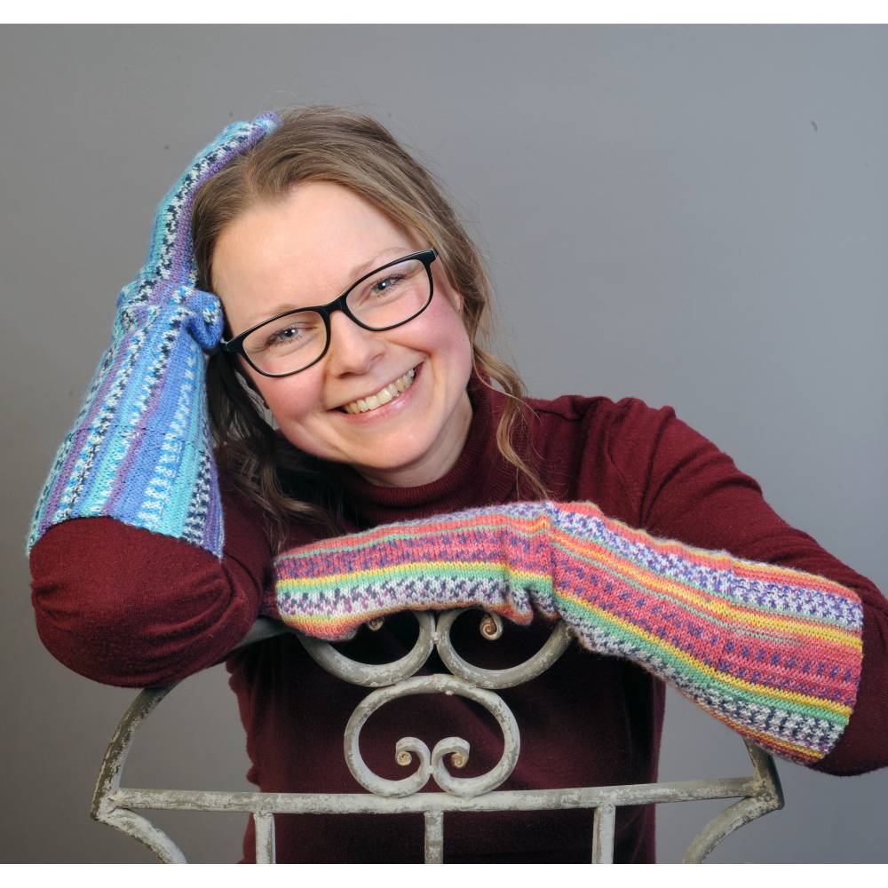 Quergestrickte Socken in glatt rechts Größe 38 bis 39 – PDF-Anleitung zum Download Bild 2