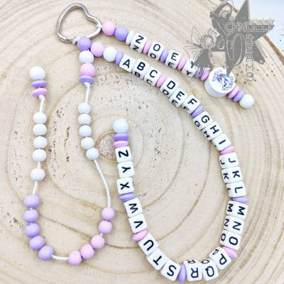 ABC Rechenkette Zählkette mit Name Einhorn - Endlich Schulkind -Geschenk zur Einschulung-