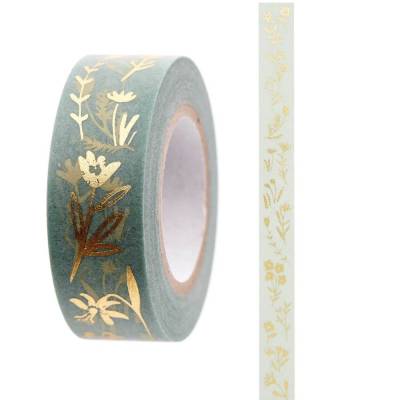 Klebeband Streublumen 10mx15mm mint