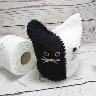 Yin-Yang - Katzen, Klopapierhut, Klorollenhut,