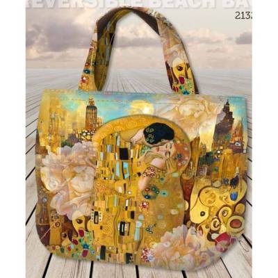 ♕ Canvas Panel Klimt der Kuss für Tasche 125 x 150 cm Gemälde Kunst ♕