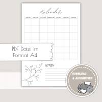 Kalender zum Ausdrucken - Pdf Download Kalender zum Ausdrucken