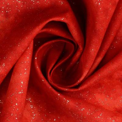 Weihnachtsstoff Baumwolle  Popeline Glitter Glitzer Batikoptik rot (1m/10,-€)