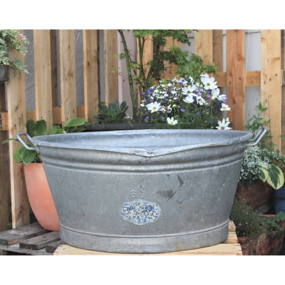 Vintage Zinkwanne 60 L Constantia