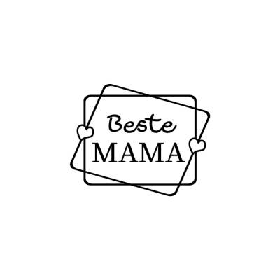 Bügelbild Beste Mama Einschulung Geburt Abschluss in Wunschfarbe