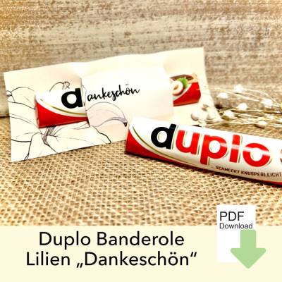 Danke Duplo Banderole, Dankeschön, Aufmerksamkeit Kollegen, Danke Geschenk, Freundin, Schule, Kindergarten, Geburtstag