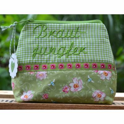 Brautjungfer // Schminktasche // Kosmetiktasche // Geschenk // Schminktäschchen // Kulturbeutel // Hochzeit