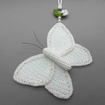 Häkelanleitung Schmetterling Dekohänger für Türen, Wände und Fenster - einfach & vielseitig aus Wollresten