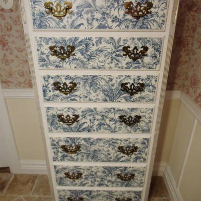Ethan Allen Georgian Court Lingerie Chest Dresser Kommode Damenkommode Wäschekommode Vintage Shabby Chic