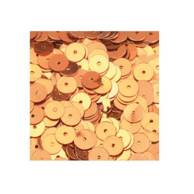 Pailletten flach rund ~ 4000 Stück 40 g Cognacfarben
