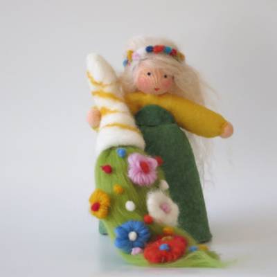 Der Frühling - Blumenkind - Jahreszeitentisch - Waldorf Art - Art.Nr.FR4
