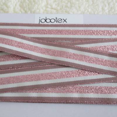 Zierband Lurex altrosa Breite 25 mm (1m/1,00 €)