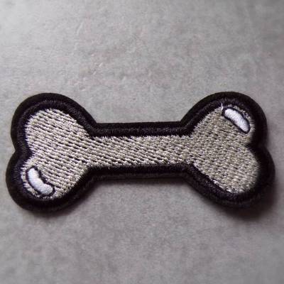 Knochen Bones  Hund  Patch zum Aufbügeln 
